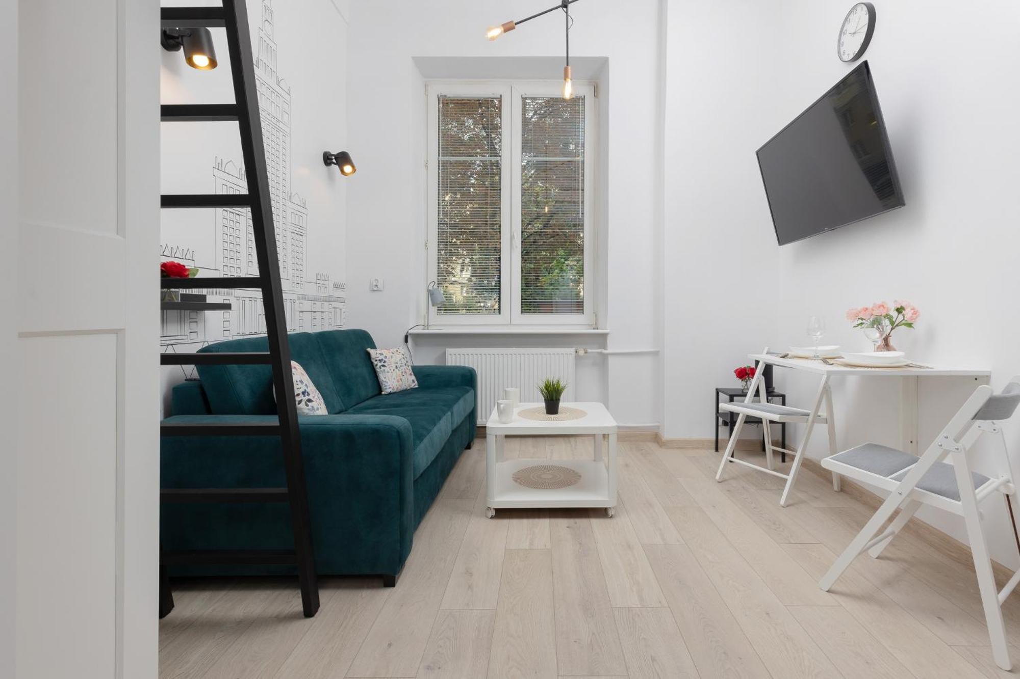 Aleja Wyzwolenia Studio with Mezzanine Warsaw Downtown by Noclegi Renters Eksteriør billede