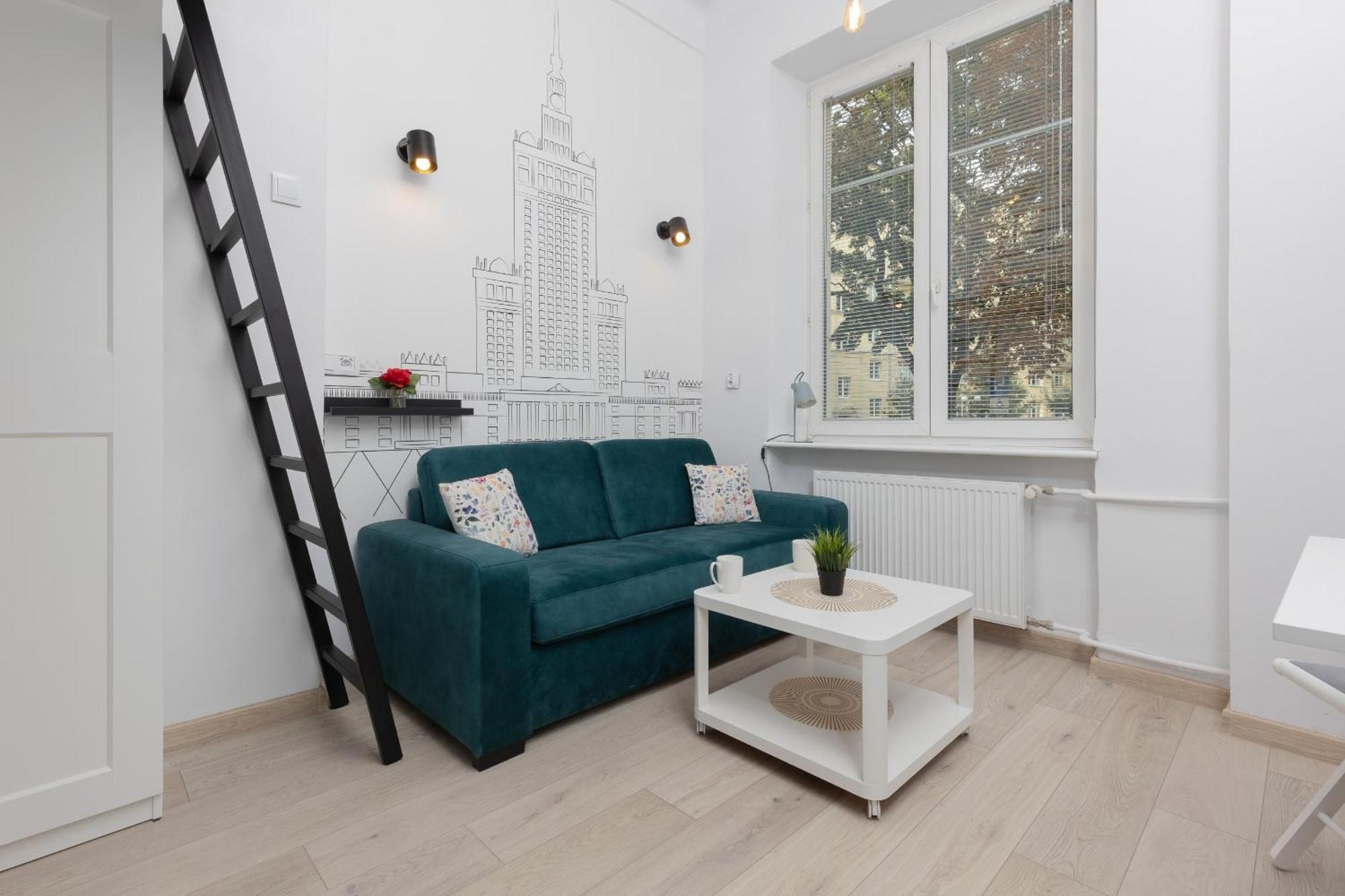 Aleja Wyzwolenia Studio with Mezzanine Warsaw Downtown by Noclegi Renters Eksteriør billede